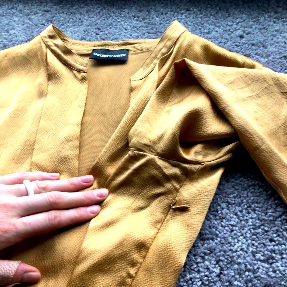 Emporio Armani blouse, gold size S-M